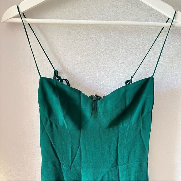 Reformation Juliette Dress in Emerald - Picture 4 of 7